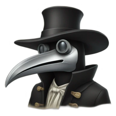 partying plague doctor sticker