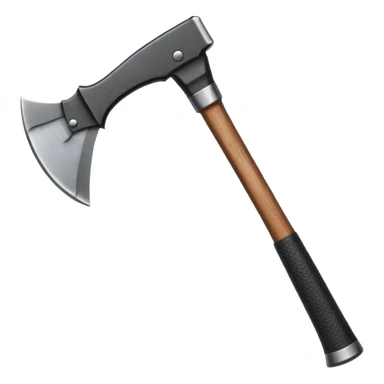 black metal snow climbing axe sticker