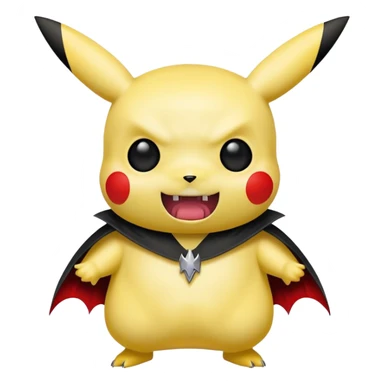 pikachu-ghostface vampire sticker