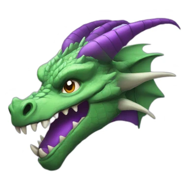purple dragon head LOL sticker
