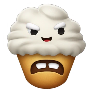 Angry gelato sticker