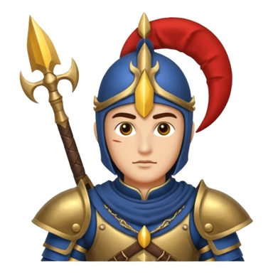 Moon Guard – crescent spear,Royal Soldiers. sticker