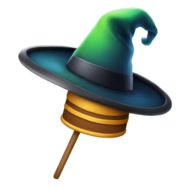 magic hat and sitck sticker