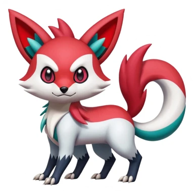 Meloetta-Sneasel-Zangoose-Obstagoon-Pokémon-Fakémon-fusion-hybrid-creature sticker