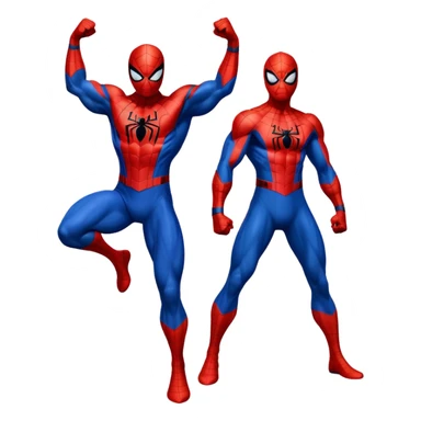 Spider-Man superhero in classic red and blue costume sticker