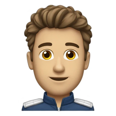 Daniel Riccardo en tenue de pilote sticker