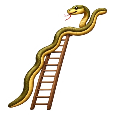 snake on a ladder sticker