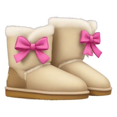 Uggs with bows sticker