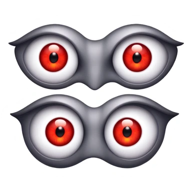 Low red eyes  sticker