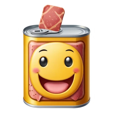 SPAM MEAT HAPPY EMOJI sticker