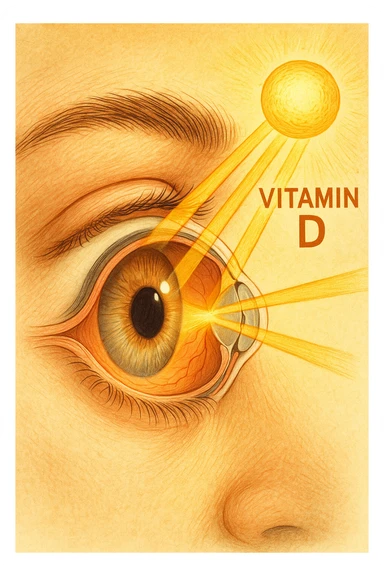 gli occhi sono la finestra da cui entra la vitamina d sticker