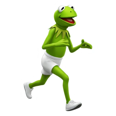 Kermit cardio.  sticker