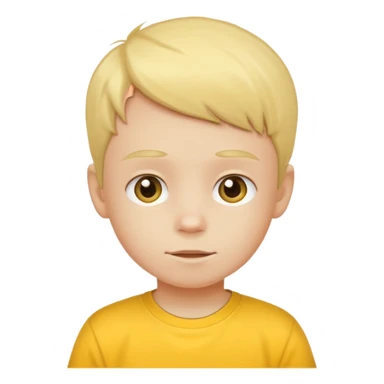 child with yellow t shirt sticker