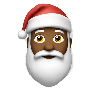 Santa emoji sticker