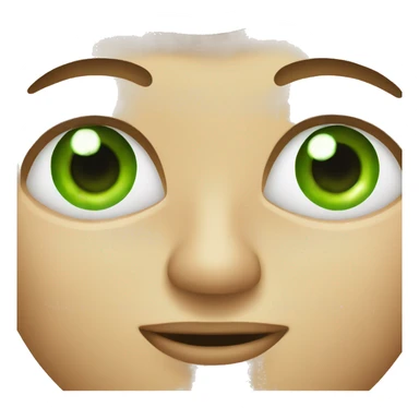 face with cucumber eyes sticker