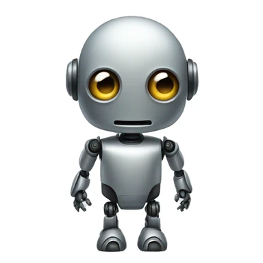 CUTE ROBOT LOOKS LIKE LETTER i sticker