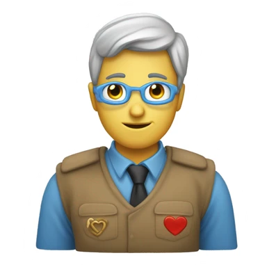 un coeur avec un L a l inerieur sticker