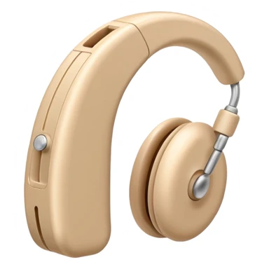Pale beige Hearing aid sticker