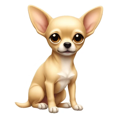 Beige Chihuaha cute sticker
