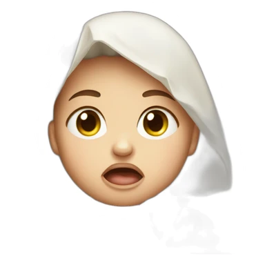 Crying baby with diamond tears  sticker