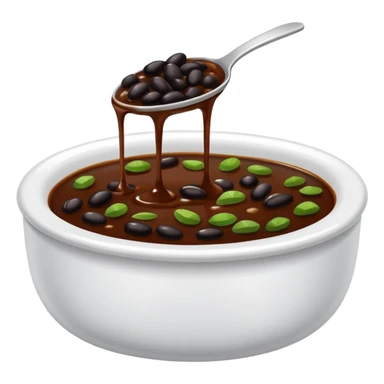 small dish of black bean sauce, rich dark color sticker