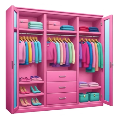 pink closet sticker
