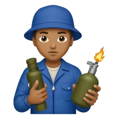 gangster crips while holding grenade sticker