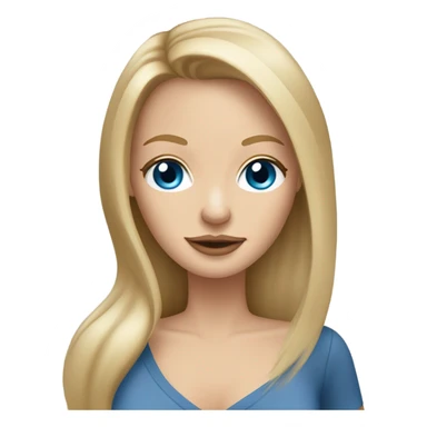 long dirty blonde hair, blue eyes, caucasian lady, holding dirty blonde, smooth coat, chihuahua sticker