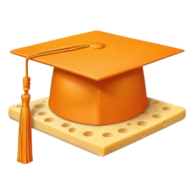 chapeau de diplômé en munster (fromage) sticker