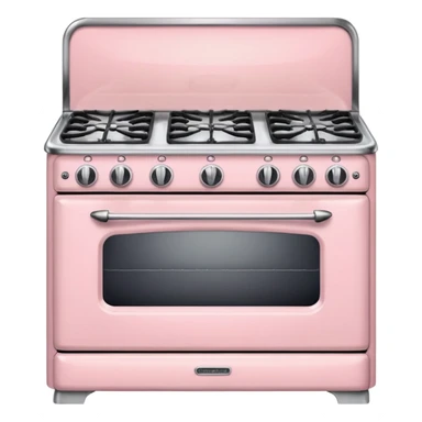 Pale pink Christmas stove  sticker