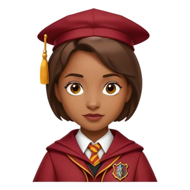 Angelina Johnson in harry potter, wear hogwarts gryfindor uniform sticker