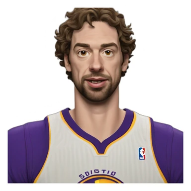 Hyperrealist pau gasol sticker