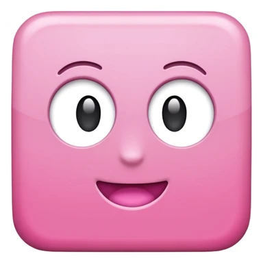 empty pink square sticker