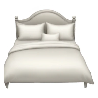 white luxery bed big plaide sticker