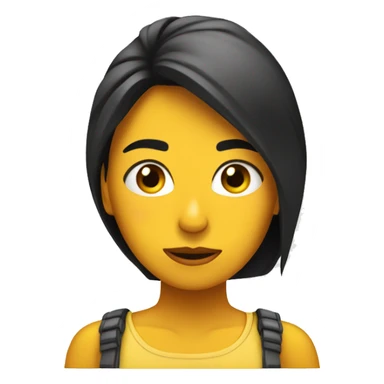 Chica con cara de decepción  sticker