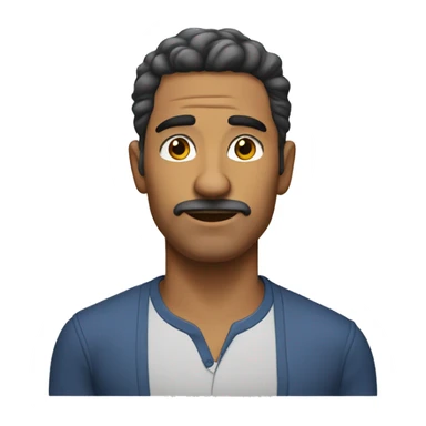 Homem careca moreno  sticker