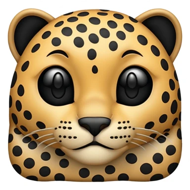 Create leopard print emojis sticker