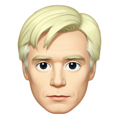 retarato de Andy Wharhol sticker