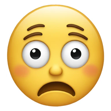 Tired but happy face sticker