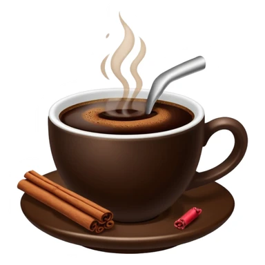 coffee with cinnamon sticker