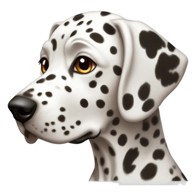 Dalmatian with brown colored spots sticker