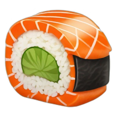 Un sushi qui mange un sushi sticker