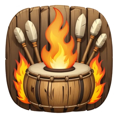 SHAMAN DRUM FIRE sticker
