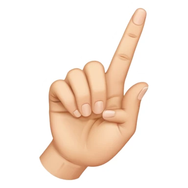 middle finger hand gesture sticker