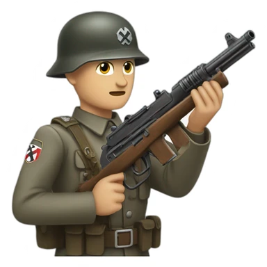 nazi-soldier-with-gun sticker
