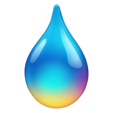 a droplet behind a molecule sticker