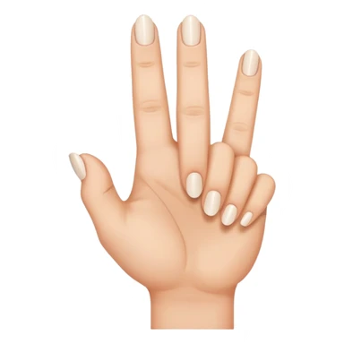 Middle finger with pretty nails sticker