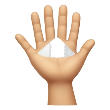 sprinke salt with hand sticker