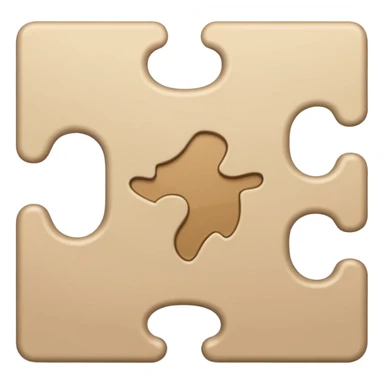beige puzzle piece 🧩 sticker