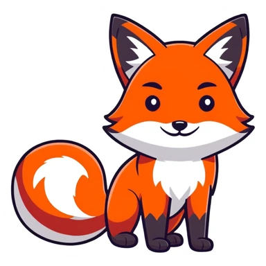 Team red fox sticker